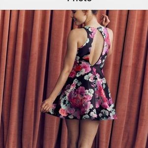 Black multi floral